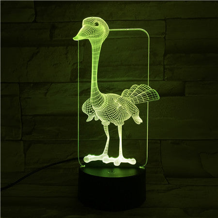 Ostrich 3D Lamp