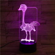 Ostrich 3D Lamp