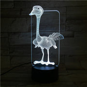 Ostrich 3D Lamp