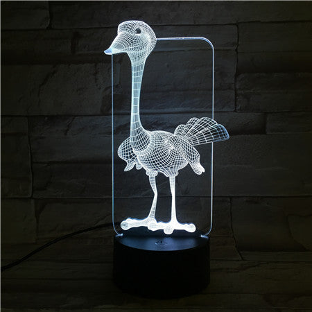 Ostrich 3D Lamp