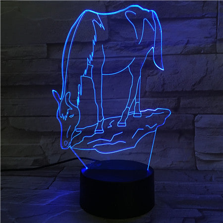 Horse 3D Lamp