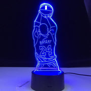 Kobe Jump Shoot Figure Back View Bedroom Decor Nightlight Led Night Light Desk 3d Lamp Dropshipping Kobe Bryant Memorial Gifts