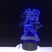 Pokemon Mewtwo New LED Cool Multicolor 3D Lamp Creative Night Lights Novelty USB Home Decoration Table Lamp Christmas Gift 839