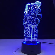 I LOVE YOU Couple Sweet Lover 3D Lamp Colorful 3d Night Light Romantic Wedding Party Decorative Atmosphere lamp