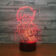 Naruto Figure 7 Color Change 3D Led Visual Modelling Anime Night Light Kids Touch Button Usb Table Lamp Home Decor Lighting Gift