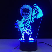 Anime ONE PIECE 3D Led Night Light Roronoa Zoro Figure Nightlight for Kids Child Bedroom Decoration Usb Table 3d Lamp Gift