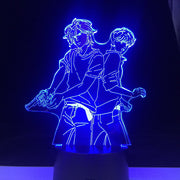ASH LYNX AND EIJI OKUMURA LED 3d ANIME LAMP BANANA FISH 3D Led 7 Colors Light Japanese Anime Remote Control Base Table Lamp