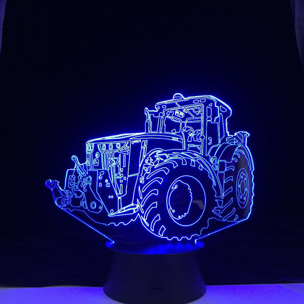 Tractor Truck Car Kids Room Nightlight 3D Led Night Light Desk LampTouch Sensor Room Lighting Children Holiday Best Home Gift