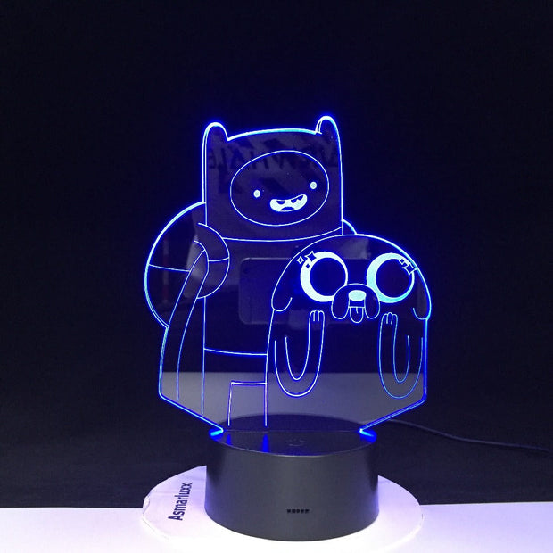 Cute Cartoon Table Desk Lamp Children Night 3D LED Night Light Lampara Change Bedroom Xmas Gift Decoration Kids Dropshipping