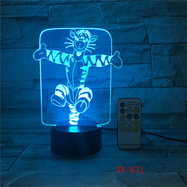 Monkey Table Led Night Light USB Touch Sensor RBG Novelty Lighting Child Kids Baby Gift Gadget Monkey 3D Lamp AW-631