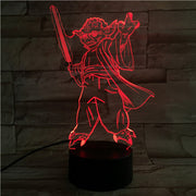 Yoda 3D Lamp