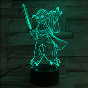 Yoda 3D Lamp