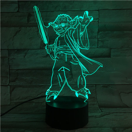 Yoda 3D Lamp