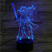 Yoda 3D Lamp