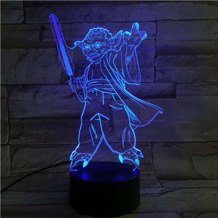 Yoda 3D Lamp