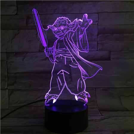 Yoda 3D Lamp