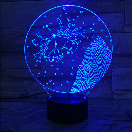 Cancer 3D Lamp