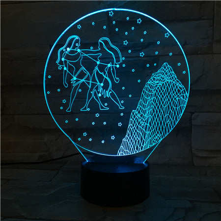 Gemini 3D Lamp