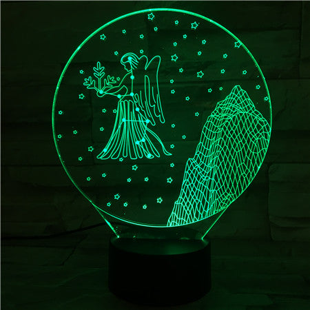 Virgo 3D Lamp