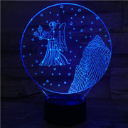 Virgo 3D Lamp