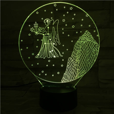 Virgo 3D Lamp