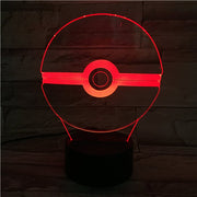 PokeBall 3D Lamp