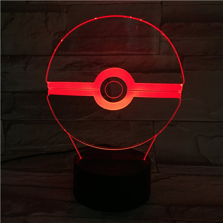 PokeBall 3D Lamp