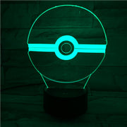 PokeBall 3D Lamp