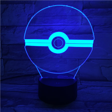 PokeBall 3D Lamp