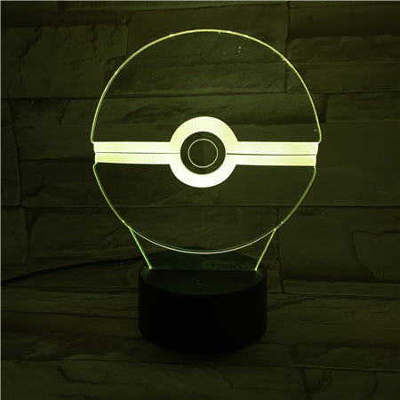PokeBall 3D Lamp