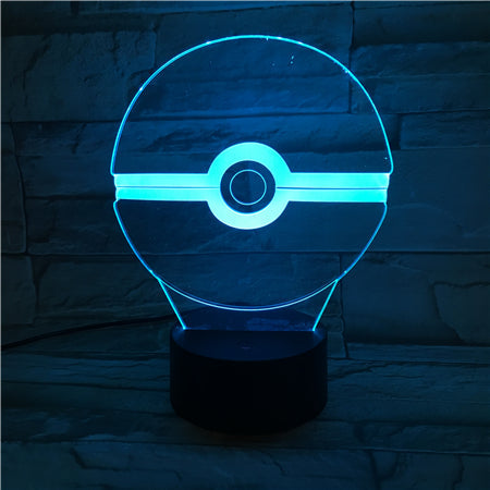 PokeBall 3D Lamp
