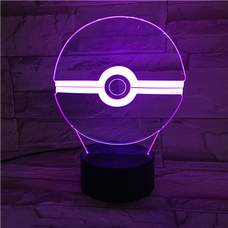 PokeBall 3D Lamp