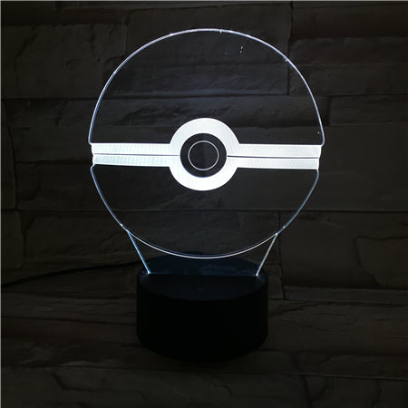 PokeBall 3D Lamp