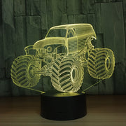 3D Colors Lamp Car Truck Shape Auto 3D Hologram Home Illumination Bedroom Decor Desk Table Lamp Best New Year Gift Cool Light