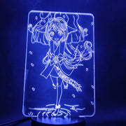 The Little Red Lady of The Fox Dev Anime Girl 3D Lamp Pretty Present for Baby 3AA Battery Operate LED Night Light Lamp Dropship