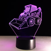 Forklift 3D Led Lamp with 7 Colors Change Touch USB Control Home Deco Light Best Birthday Gift Light For Children Family Friends