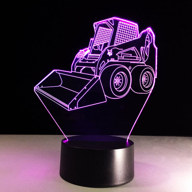 Forklift 3D Led Lamp with 7 Colors Change Touch USB Control Home Deco Light Best Birthday Gift Light For Children Family Friends