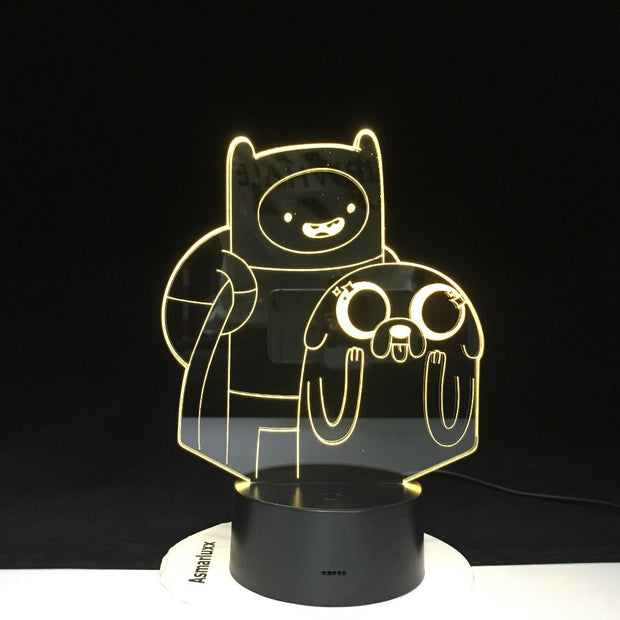 Cute Cartoon Table Desk Lamp Children Night 3D LED Night Light Lampara Change Bedroom Xmas Gift Decoration Kids Dropshipping