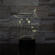 New Pikachu Figure Pokemon Go Kids Night Light LED Bedside Atmosphere Colorful Night Light Child Holiday Gift 3D Lamp Dropship
