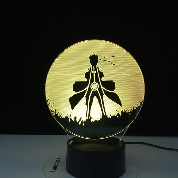 3D Optical Kids Night Light Naruto Uzumaki Poster for Bedroom Decor Nightlight Best Birthday Gift Naruto Night Lamp Bedside