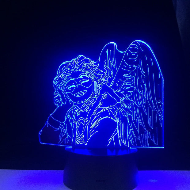 HAWKS KEIGO TAKAMI LED ANIME 3d LAMP MY HERO ACADEMIA Room Decor Nightlight Remote Control Colors Gift Table 3d Lamp Dropship