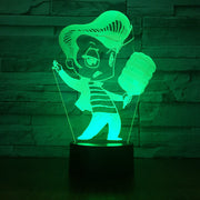 Karaoke Singing 3D lamp 7 Color Change 3D LED Light Acrylic Touch USB Lamp Room Table Desk Night Light kid's Friends Fun Gift