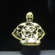 3D Lamp Marvel Comics Superhero Superman Kid 3D Led Night Light Bedroom Decor Dropshipping Child Birthday Gift Table Lamp