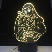 ILLUMI ZOLDYCK LED ANIME LAMP HUNTER X Figure 3d Lamp Acrylic Led Night Light Bedroom Decor Light for Kid Child Birthday Gift
