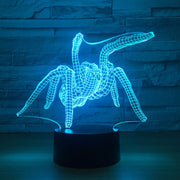 Spider Acrylic Creative USB Bedside Lamp 3D Night light Touch Control Night light luminaria luminaria de mesa Drop Shipping