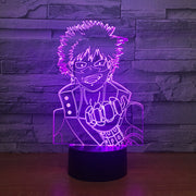 Naruto Figure 7 Color Change 3D Led Visual Modelling Anime Night Light Kids Touch Button Usb Table Lamp Home Decor Lighting Gift