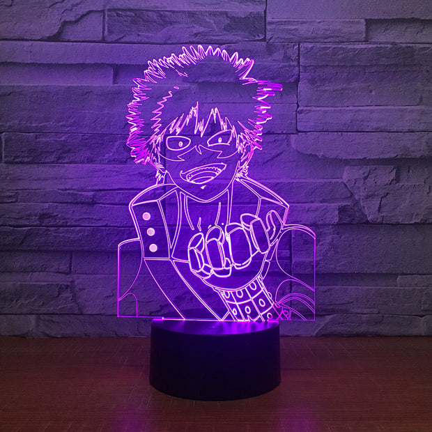 Naruto Figure 7 Color Change 3D Led Visual Modelling Anime Night Light Kids Touch Button Usb Table Lamp Home Decor Lighting Gift