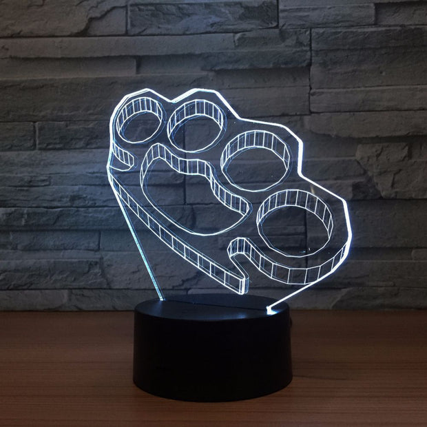 3D LED Night Light Self-defense Hand Clasps Acrylic Creative Usb Light Bedside Lamp, Modern Creative Usb Lamp Fast Drop Shipping
