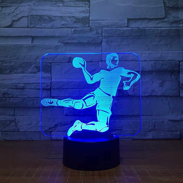 Handball 3D Led Lamp 7 Color Night Lamps For Kids Touch Usb Table Lampara Lampe Baby Sleeping Nightlight Room Lamp Drop Ship
