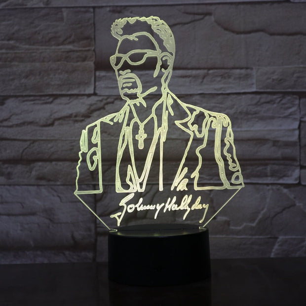 Novelty 3D Lamp Illusion LED USB Touch RGBW 7 Colors Changing Table Night Light Baby Bedside Decoration LED Lamp Drop Shipping